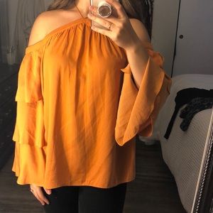 Mustard yellow blouse